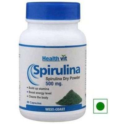 HealthVit Spirulina Powder 500 mg (pack of 2)