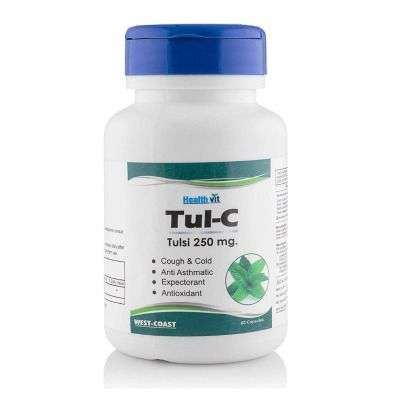 Healthvit Tul-C Tulsi Powder 250 mg Capsules