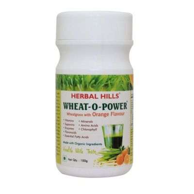 Herbal Hills Wheatgrass Orange Flavour Powder