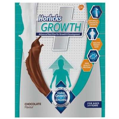 Horlicks Growth Plus Health and Nutrition Drink Refill Pack - Chocolate Flavor