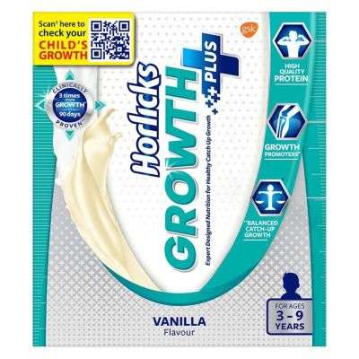 Horlicks Growth Plus Health and Nutrition Drink Refill Pack - Vanilla Flavor