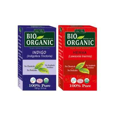 Indus Valley Bio Organic Henna Combo ( Indigo And Red Henna )