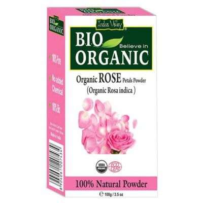 Buy Indus Valley Bio Organic Rose Petal Powder