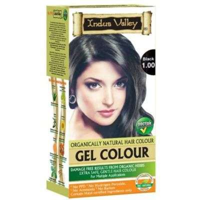 Indus Valley Natural Black 1.00 Gel Hair Color