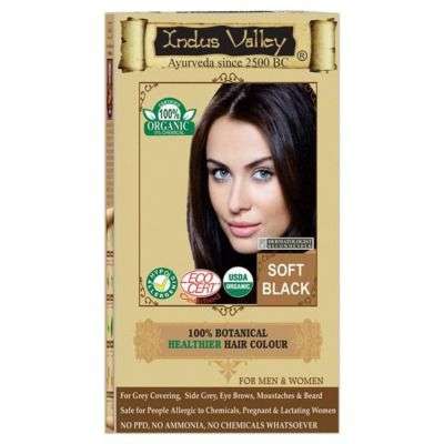 Indus Valley Soft Black Botanical Hair Color (One Touch Pack)