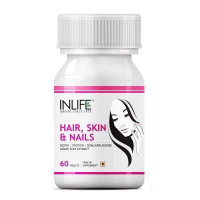 InLife Biotin Hair Skin and Nails Multivitamin Supplement for Men Women Biotin 10000 mcg Tablets