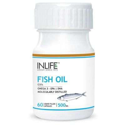 Buy INLIFE Fish Oil Omega 3 Fatty Acids with EPA 180 mg DHA 120 mg Supplement