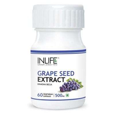 Buy Inlife Grape Seed Extract Antioxidant 400 mg Capsules
