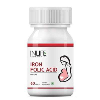 Buy Inlife Iron Folic Acid Supplement Tablets