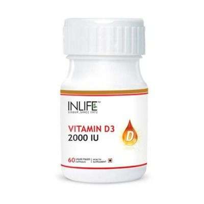 INLIFE Vitamin D3 2000 IU Capsules