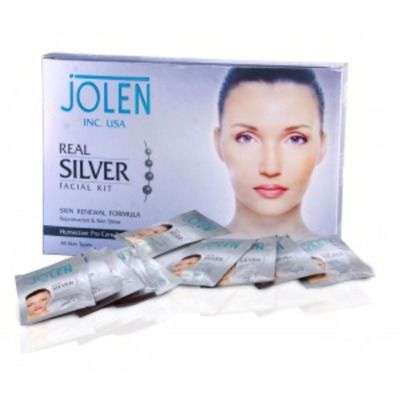 Jolen Real Silver Facial Kit - Pouch