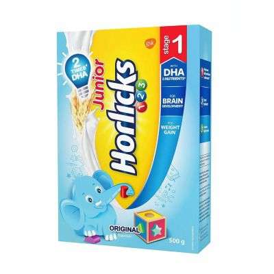 Junior Horlicks Stage 1 ( 2 - 3 Years ) Health and Nutrition Drink Refill Pack - Original Flavor