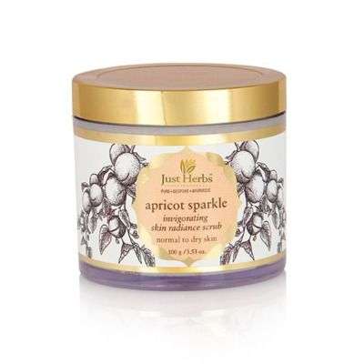 Just Herbs Apricot Sparkle Invigorating Skin Radiance Scrub