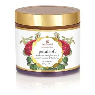 Buy Just Herbs Petalsoft Anti Tan Rose Face Pack