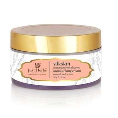 Buy Just Herbs Silkskin Indian Ginseng Aloevera Moisturising Cream