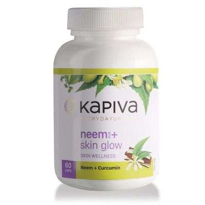 Kapiva Ayurveda 100% Organic Neem + Skinglow Capsules Skin Wellness