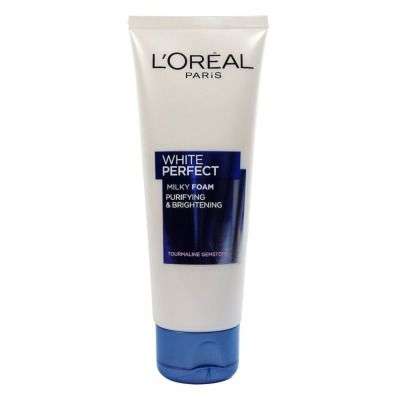 L'oreal Paris White Perfect Purifying & Brightening Milky Foam - Tourmaline Gemstone