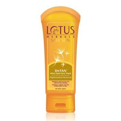 Buy Lotus Herbals Safe Sun Detan Pigmentation Removal After - Sun Face Pack