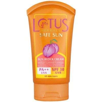 Buy Lotus Herbals Safe Sun Sun Block Cream PA++ SPF 30