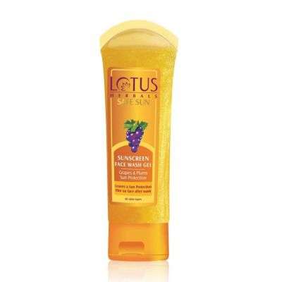 Buy Lotus Herbals Safe Sun Sunscreen Face Wash Gel