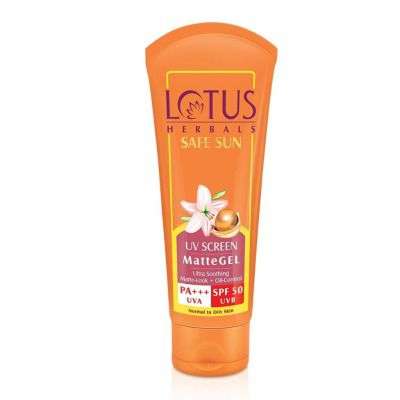 Buy Lotus Herbals Safe Sun UV Sunscreen Matte Gel PA+++ SPF 50