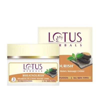 Buy Lotus Herbals Wheatnourish Wheatgerm Oil and Honey Massage Creme