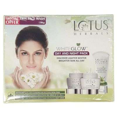 Lotus Herbals Whiteglow Day and Night Pack Kit