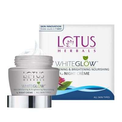 Lotus Herbals Whiteglow Skin Whitening and Brightening Nourishing Night Cream
