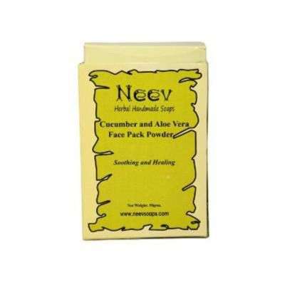 Neev Cucumber and Aloe Vera Face Pack Powder Soothing and Healing