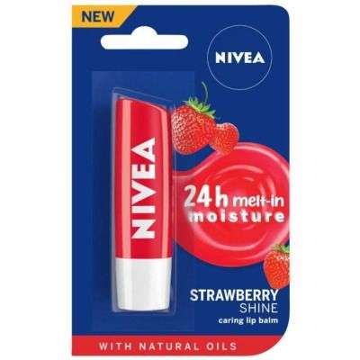 Nivea Fruity Strawberry Shine Lip Balm