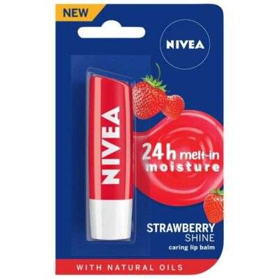 Nivea Fruity Strawberry Shine Lip Balm