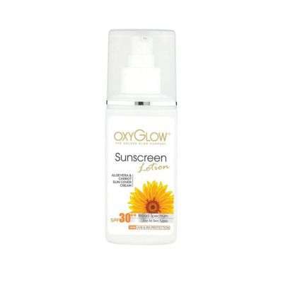 Buy Oxyglow Aloe Vera and Carrot Sun Cover Lotion SPF - 30