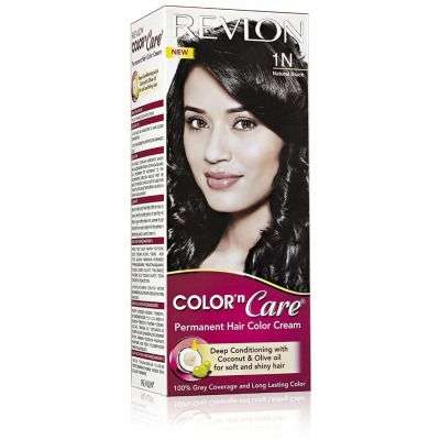 Revlon Color N Care Permanent Hair Color Cream for Women - Natural Black 1N