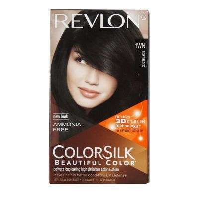 Revlon Colorsilk Hair Color With 3D Color Technology Soft Black 1WN