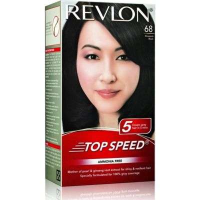 Revlon Top Speed Hair Color - Brownish Black 68