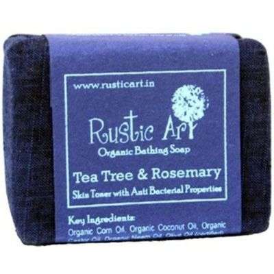 Rustic Art Tea Tree And Rosemary Organic Soap
