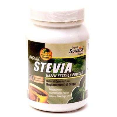 Sunrise Organic Stevia Green Powder
