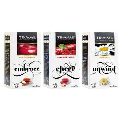 Buy TE - A - ME Herbal Infusion Tea - Chamomile, Apple Cinnamon, Cranberry Apple