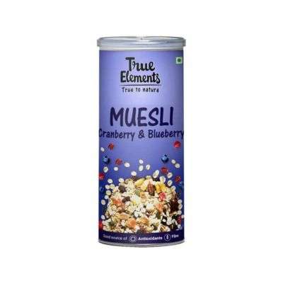 True Elements Cranberry And Blueberry Muesli