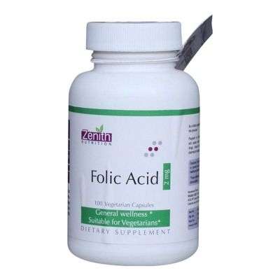 Zenith Nutrition Folic Acid 2000 Capsules