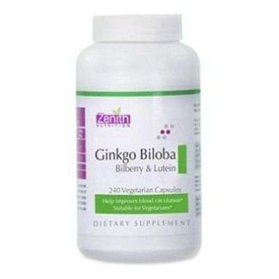 Buy Zenith Nutrition Ginkgo Biloba with Bilberry & Lutein Capsules