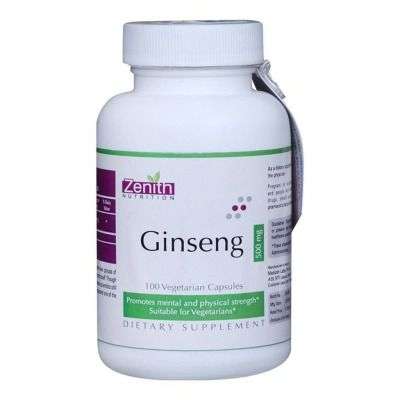 Zenith Nutrition Ginseng capsules