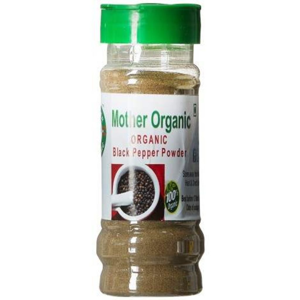 Mother Organic Black Pepper Powder Bottle