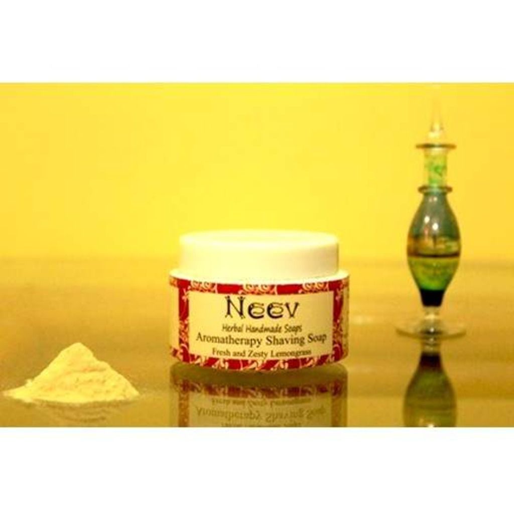 Neev Herbal Aromatherepy Shaving Soap Fresh and Zesty Lemongrass