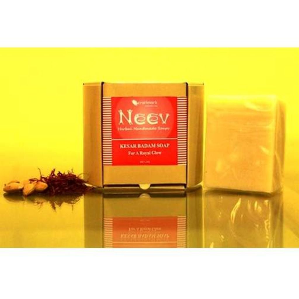 Neev Herbal Kesar Badam Soap For A Royal Glow