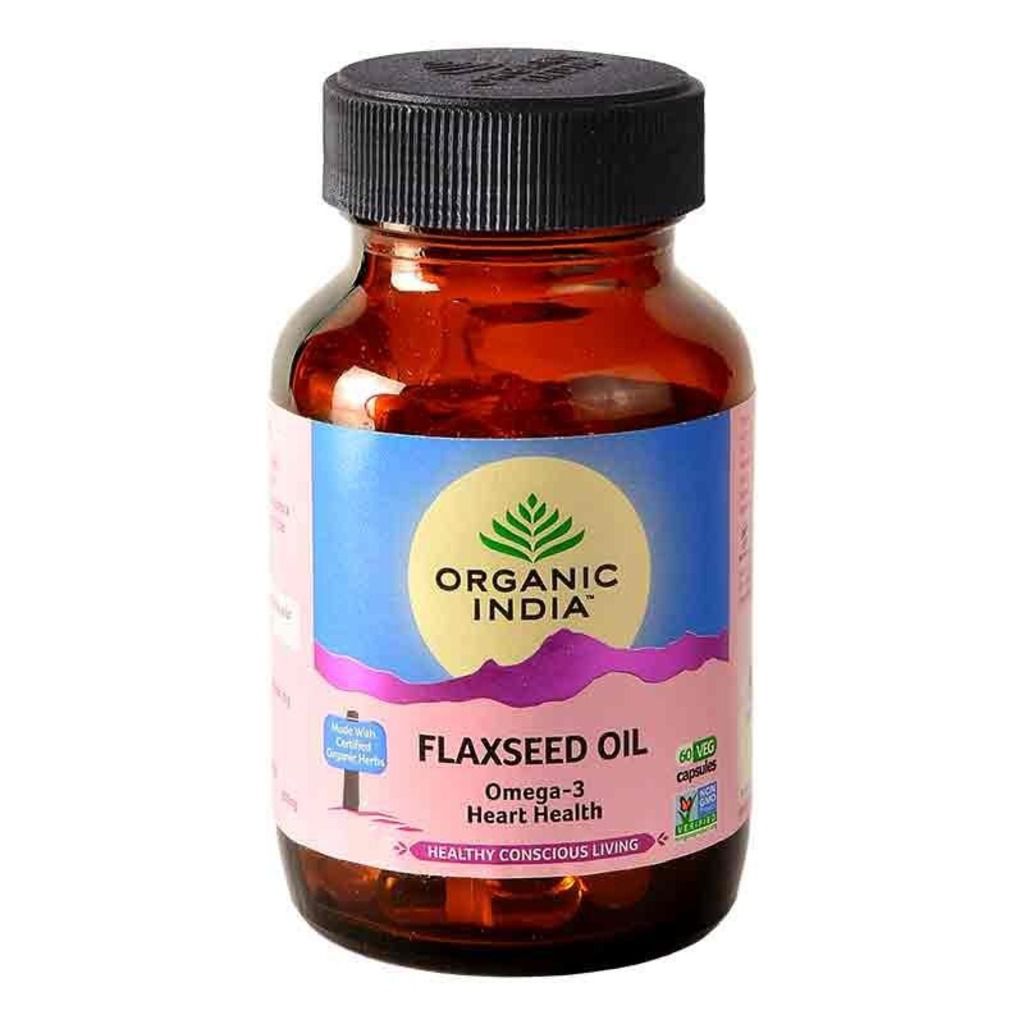 Organic India Flax Seed Oil Bottle