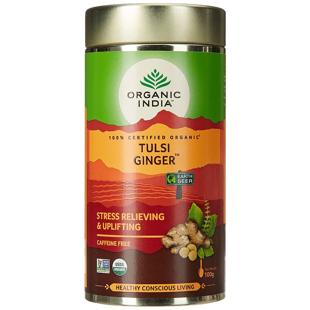 Organic India Tulsi Ginger Tea Tin
