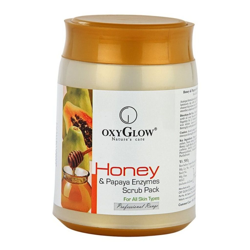 OxyGlow Honey and Papaya Enzymes Scrub Pack