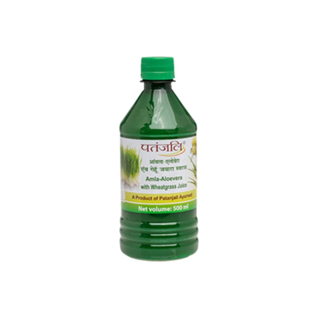 Patanjali Amla - Aloevera With Wheatgrass Juice