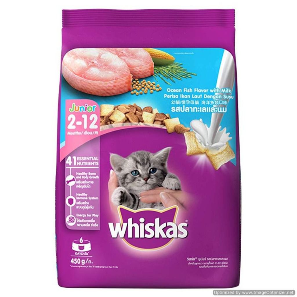 Pedigree Whiskas Junior Ocean Fish Cats Food